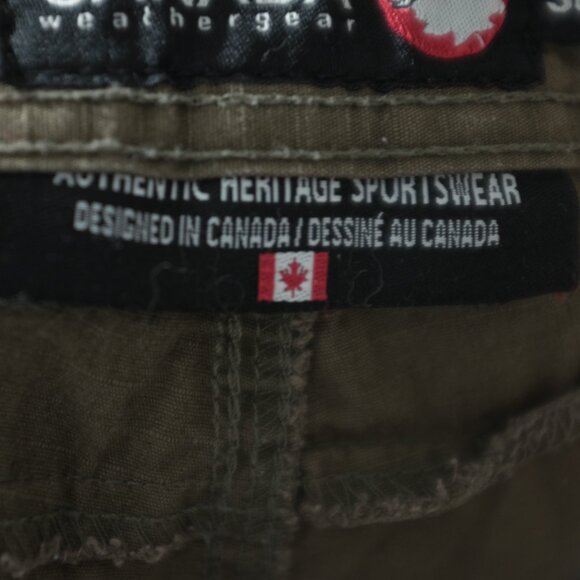 Canada weather gear olive green heritage sportwear utility carpi pants size 30 - Picture 10 of 10